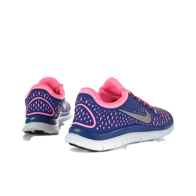 Nike Free Run 3.0 V4 Deep Royal Blue Pink Women's-2