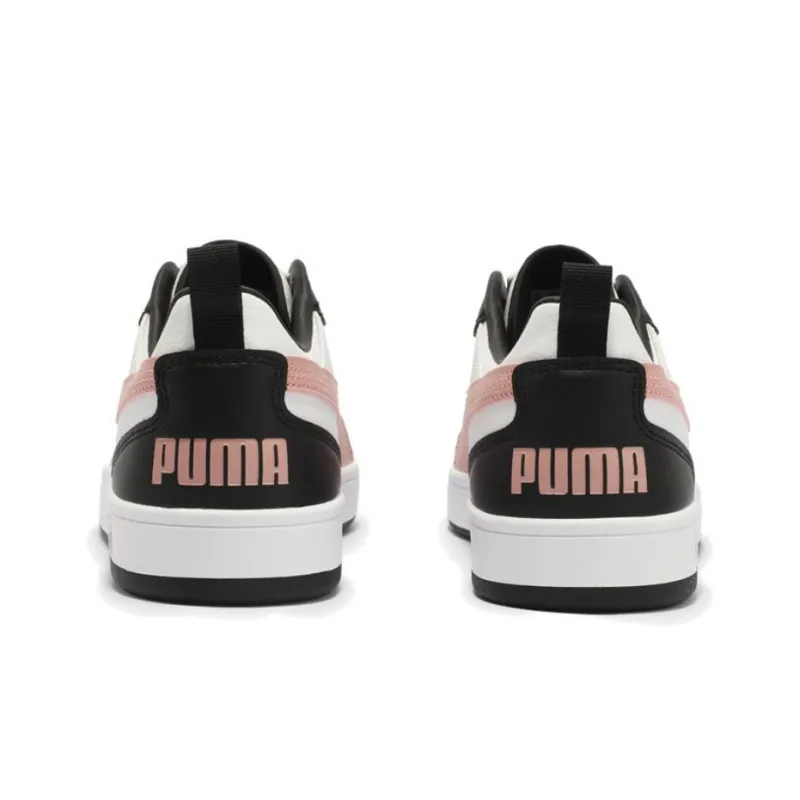 PUMA DRIBBLE Anti Slip Wear Resistant Low Top Casual Shoes Unisex White Pink-3