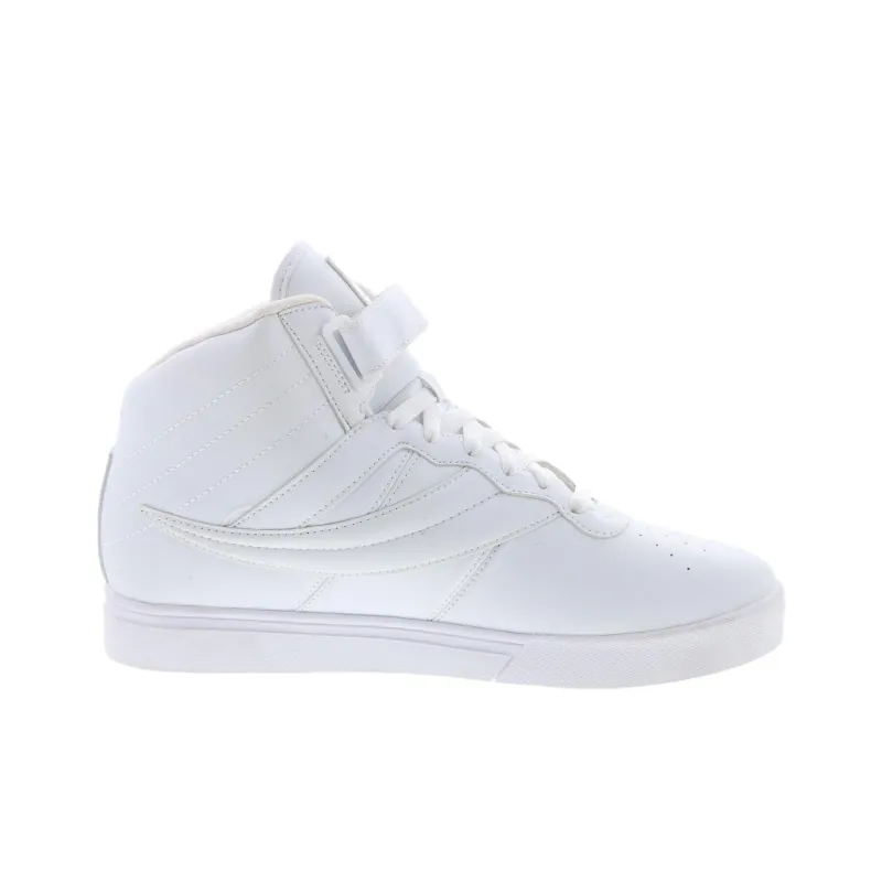 FILA Anti Slip Wear Resistant Mid Top Running Shoes Men's White-1