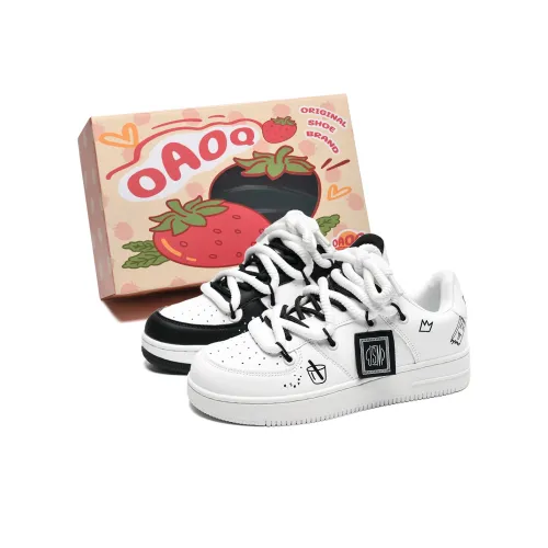 OAOQ Skateboard Shoes Unisex Low-Top Mismatched