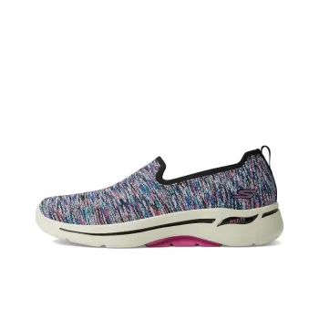 Skechers Go Walk Arch Fit Vivid Durable Breathable Low-Top Casual Shoes Men's Black Multicolor