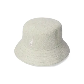 KANGOL Polyester Acrylic Nylon Bucket Hats Unisex Gray