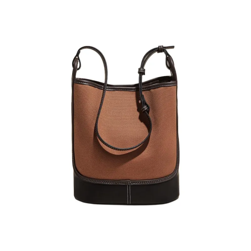 Marino Orlandi Fabric With Synthetic Leather Shoulder Bag Shoulder Bag Women's Coffee Black/Apricot Blue/Brown Black-9