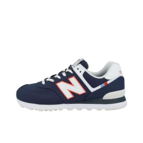 New Balance 574 Coastal Pack Natural Indigo Toro Red White