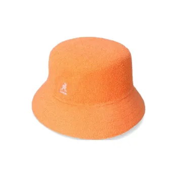 KANGOL Polyester Acrylic Nylon Bucket Hats Unisex Orange