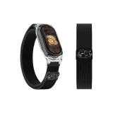 [Love Kitten | Print Beige Blue Magnetic]Black