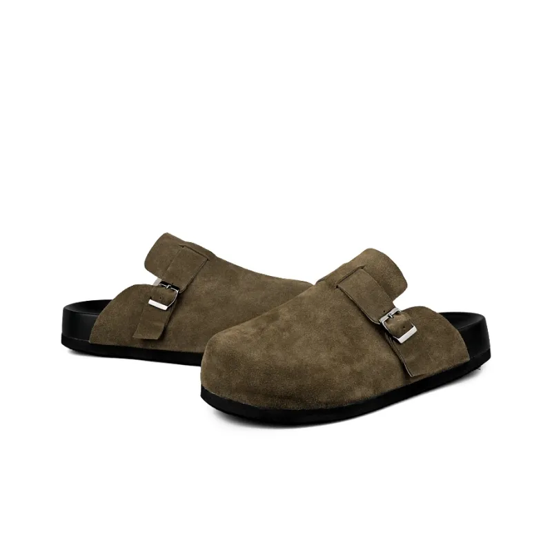 XIE SHE Abrasion Resistant Slip Resistant Wrap toe Slippers Unisex-46