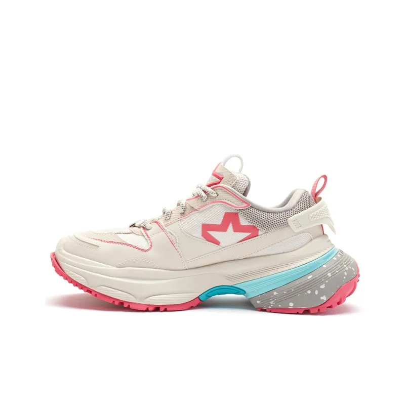 STARTER Dirty Chunky Sneakers Low Top Chunky Sneakers Women's White-1