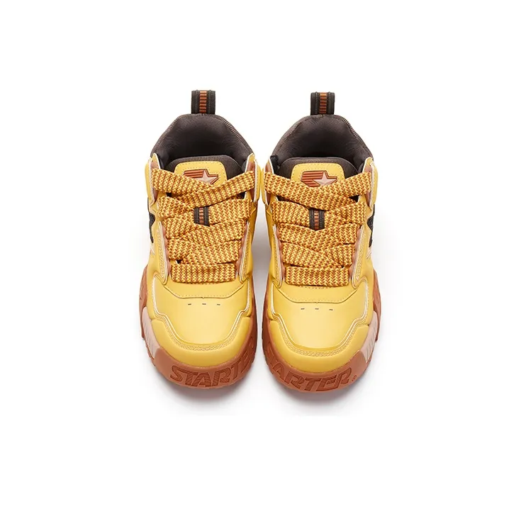 STARTER Vol Series Generation 2 Jigglypuff Shoes Puffy Sound Wave Low Top Skateboard Shoes Men's Yellow-3