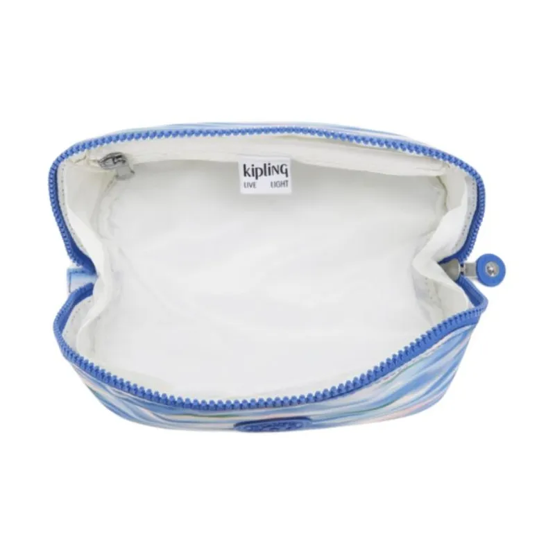 Kipling Recycled Polyester Toiletry Bag Small Size Women's Light Blue-3