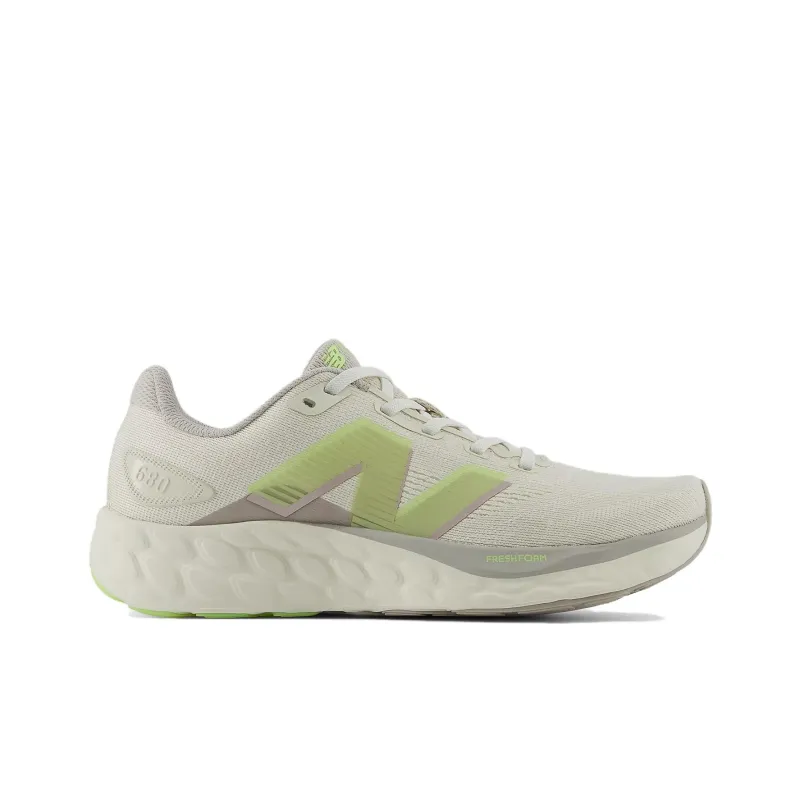 New Balance Anti-Slip And Wear-Resistant Breathable Low-Top Casual Running Shoes Women's Beige Green-1