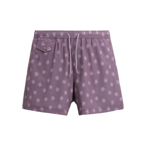 ZARA Swimming Shorts Men Dark Purple