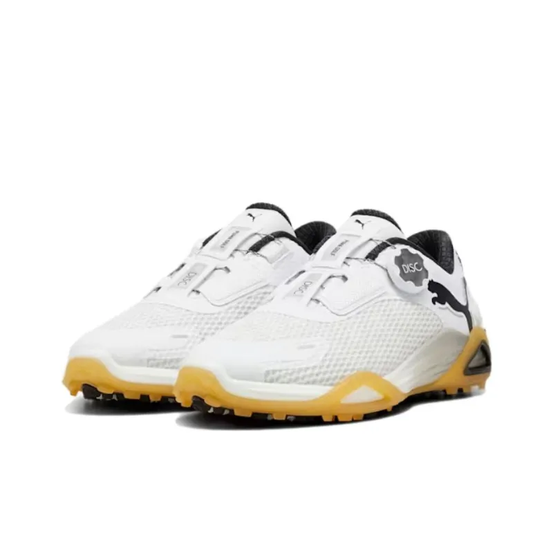 PUMA Anti Slip Wear Resistant Low Top Golf Shoes Women's White-2