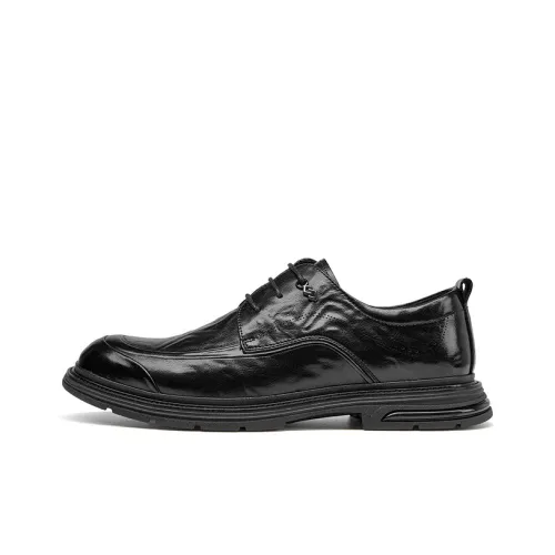 JOSINY Men's Casual Shoes Men Low-Top Black