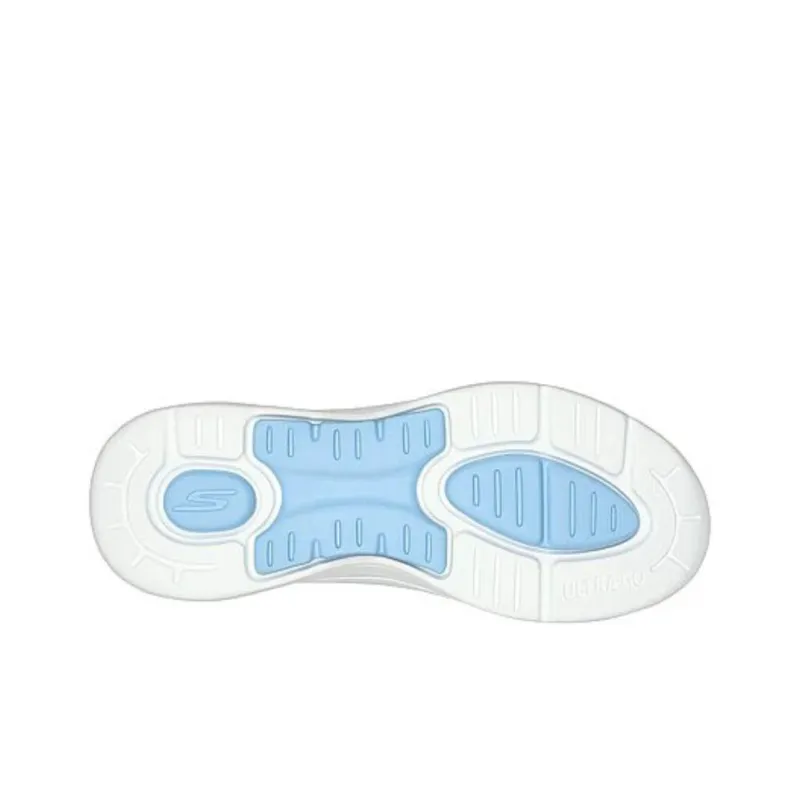 Skechers Cushioning, Wear Resistant Low Top Casual Shoes Women's White Blue-3