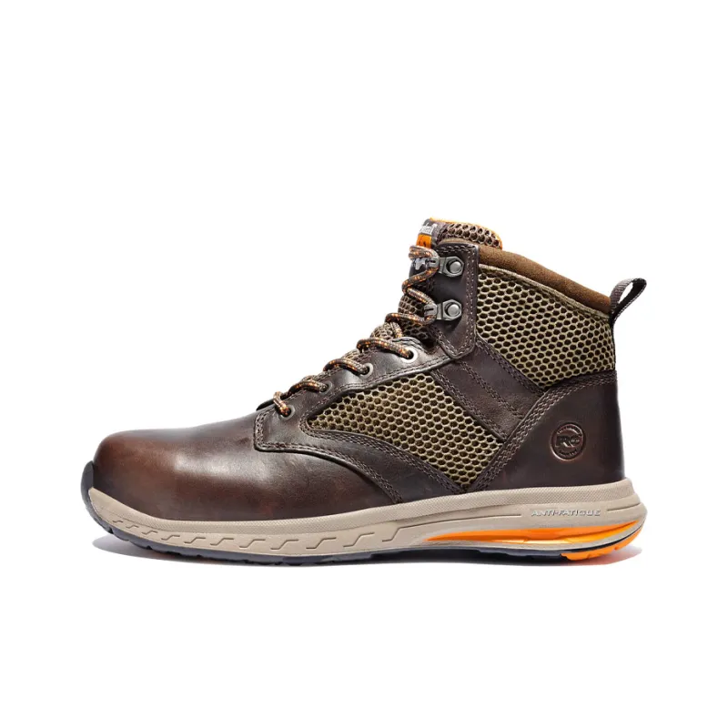 Timberland Pro Men's Drivetrain Mid Safety Boots 'Brown'-1
