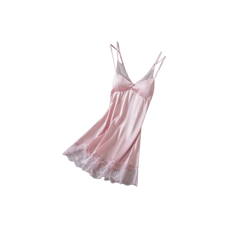 Flowers In Water Nightgown Women's Pink-0