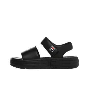 FILA Court Sd Beach Sandals Unisex Black Korean Style