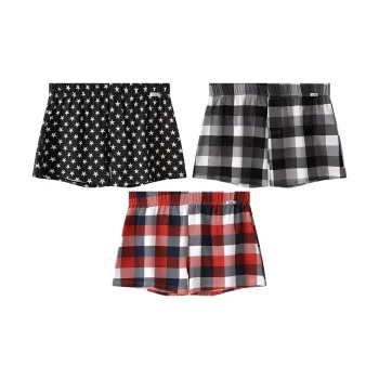 Close fitting Areas Boxer Shorts Men's 3 Pack