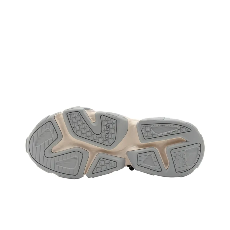 STARTER Rock Formation Series Slip Resistant Height Increasing Breathable Low Top Chunky Sneakers Men's Beige-5