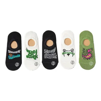 HANADASOX No Show Socks Women's 5 Pack Mixed Color