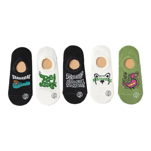 HANADASOX No-Show Socks Women's 5 Pack Mixed Color