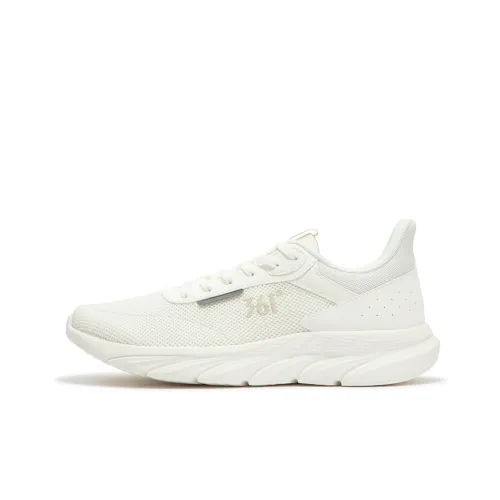 361° Cushioning, Breathable, Lightweight Low Top Casual Running Shoes Men's Feather White