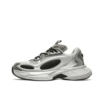 OUBT Spacecraft Low Top Chunky Sneakers Unisex Black Hole Silver