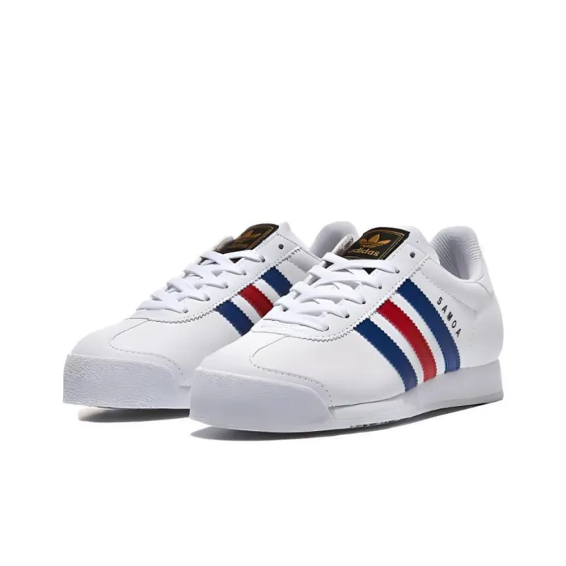 Adidas Originals Unisex Samoa Sneakers White/Red/Blue-2