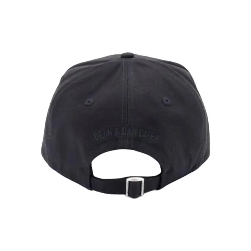 DSQUARED 2 Logo Embroidered Curved Peak Distressed Baseball Cap-2