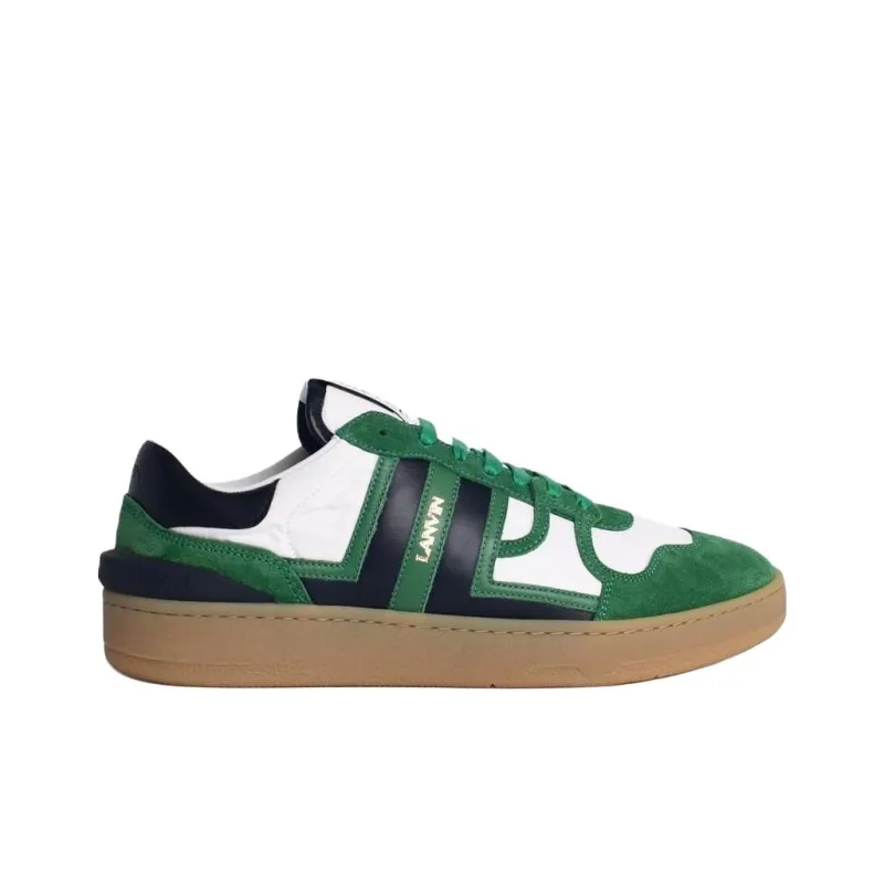 Lanvin Clay Low Top Skateboard Shoes Men's Green-1