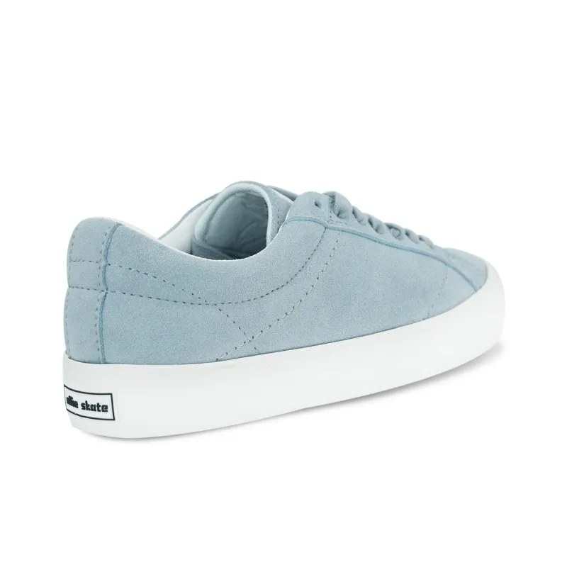 Ollieskate Anti Slip Wear Resistant Low Top Skateboard Shoes Unisex Cream Blue-3