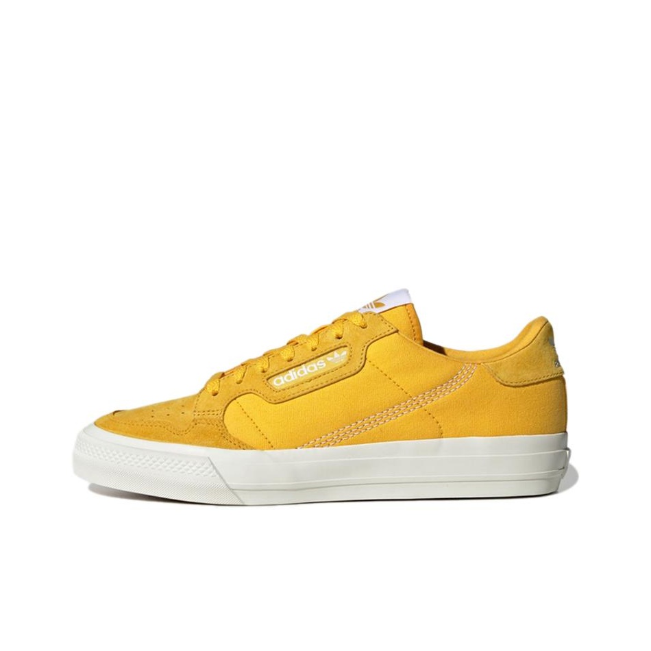 Adidas Originals Continental Vulc Yellow Skate Shoes SNKR Low Top Wear resistant FV5300 US 4