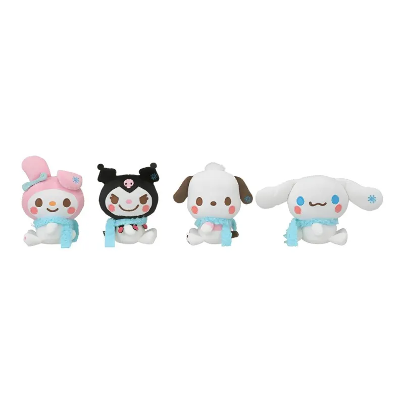 SEGA Scarf Collection Kuromi Sanrio Dolls Plush Pendant 16cm High-0