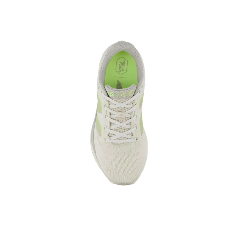 New Balance Anti-Slip And Wear-Resistant Breathable Low-Top Casual Running Shoes Women's Beige Green-3