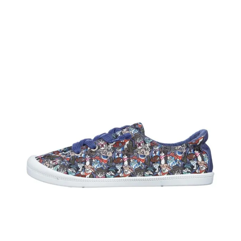Skechers BEACH BINGO -Rodeo Slip-Resistant Low-Top Skateboard Shoes Women's Blue-0