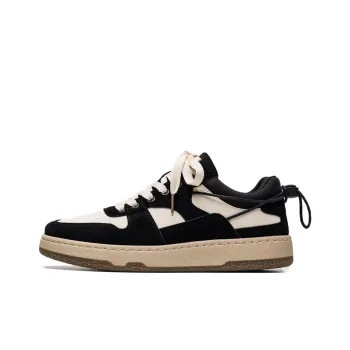 SIMBA'S PRIDE Niche Preppy Style Men's Black Skateboard Shoes