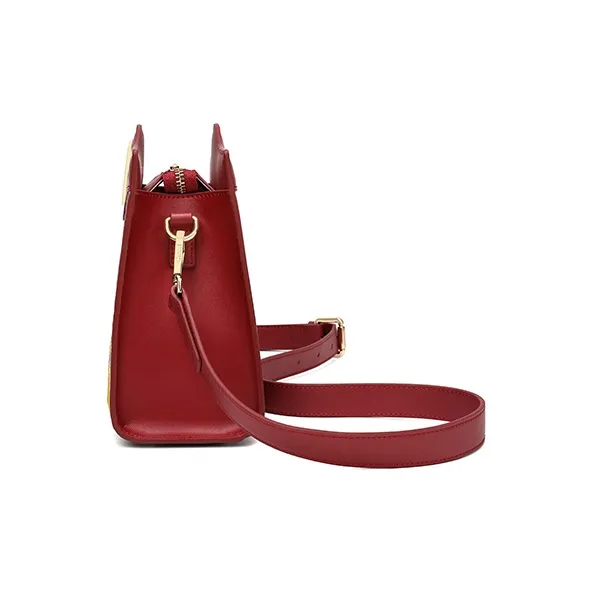 Ancient Yi Xi Cow Leather Cheongsam Shoulder Bag, Crossbody Bag Women's Rouge Red-3