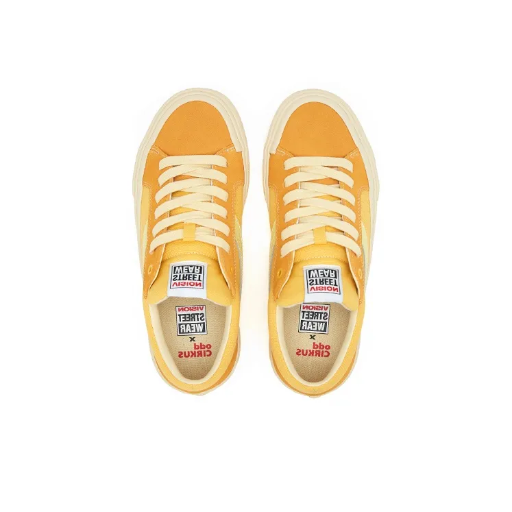 OddCIRKUS x Vision Street Wear Astley Pro Low Top Skateboard Shoes Unisex Sunset Yellow-3