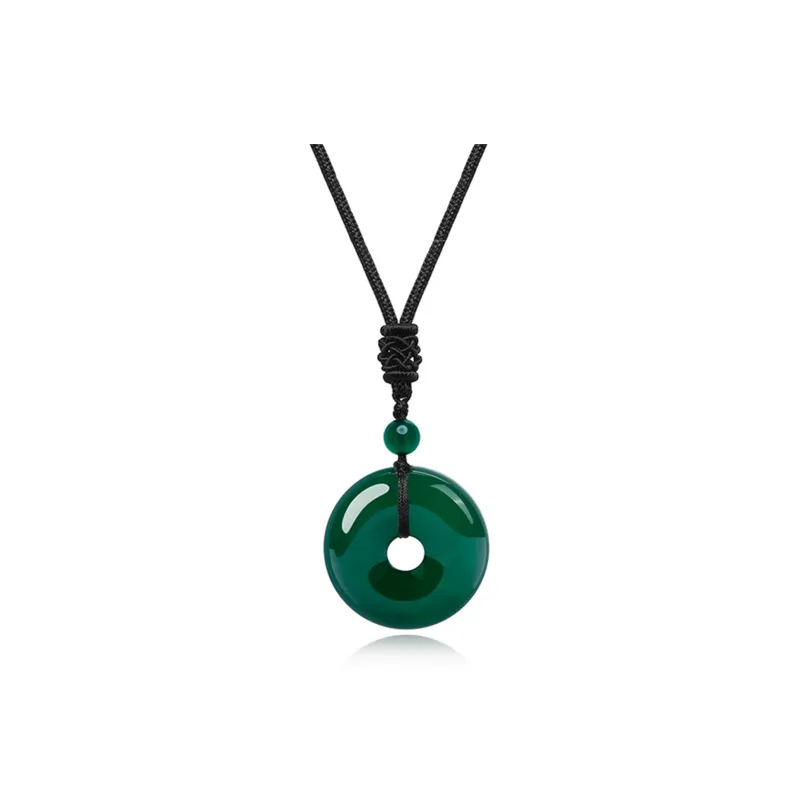 IWE Zheng Baifu Chalcedony Jade Necklaces Unisex-4