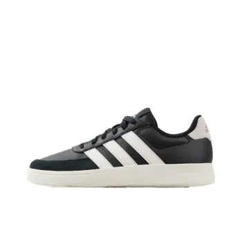 Adidas BREAKNET 2.0 Anti Slip And Wear Resistant Lightweight Low Top Skateboard Shoes Men's White Black