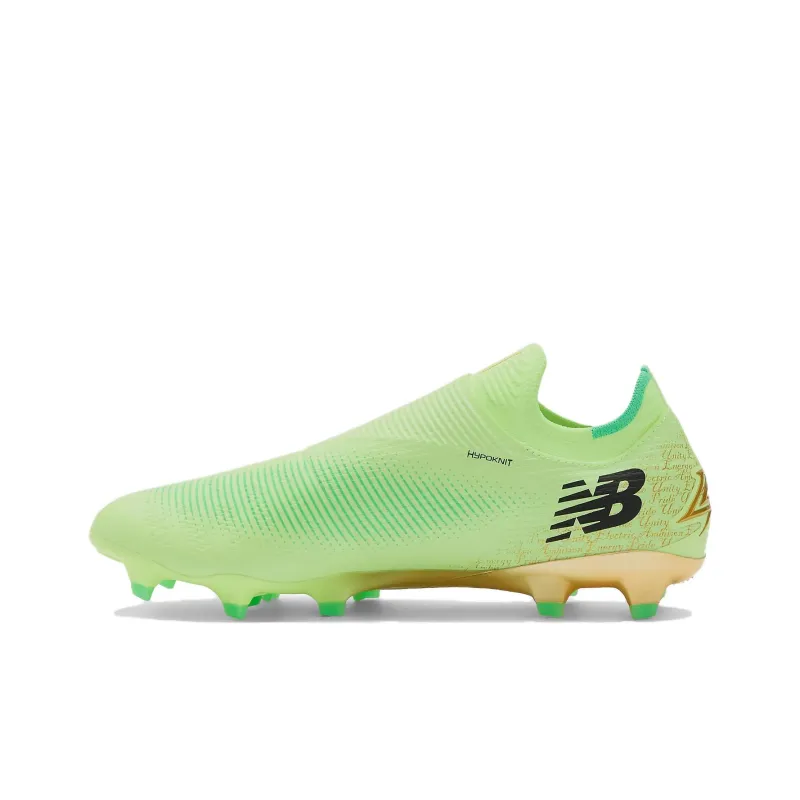 New Balance Furon V7 FG Firm Ground Firm Ground Anti Slip Wear Resistant Soccer Shoes Men's Green-1
