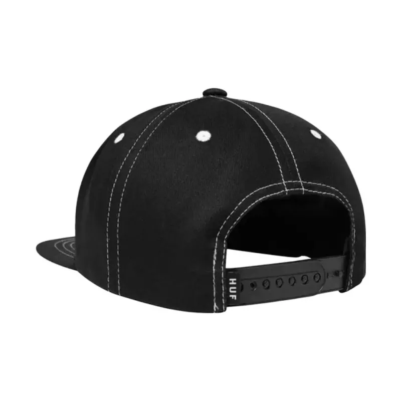 HUF Cotton Baseball Caps Unisex Black-1