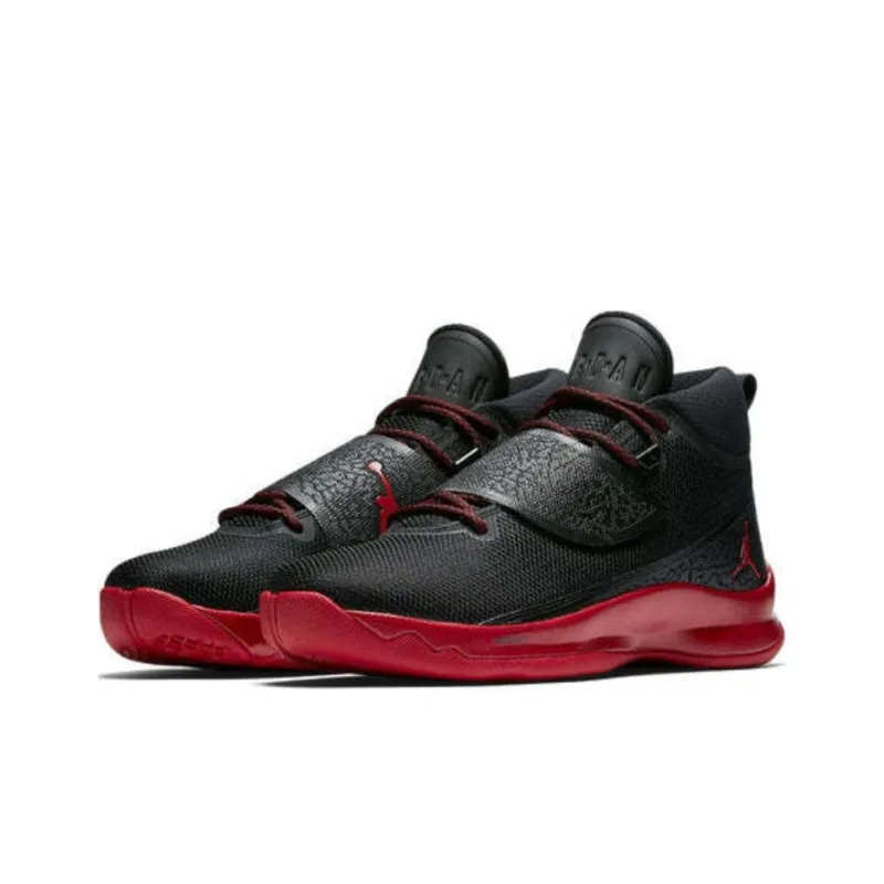 Jordan Super Fly 5 Po Black Gym Red-2