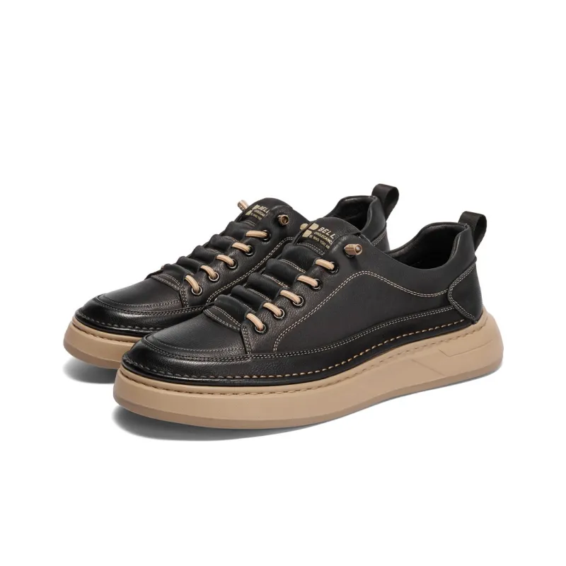 BELLE Work Boots Men Low Top Black-4