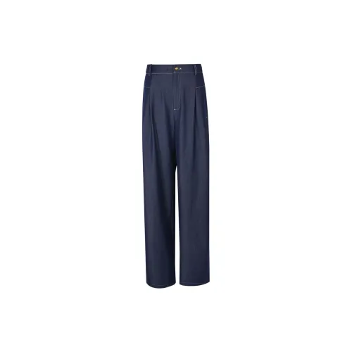 3COLOUR Casual Pants Women's Deep Sea Blue