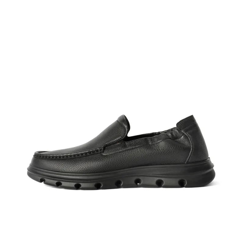BELLE Men's Casual Shoes Men Low-Top Solid Color-0