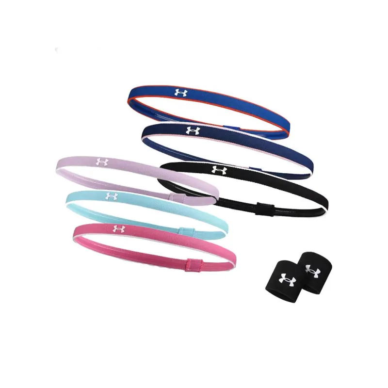 Under Armour Sweatbands Elastic 3 Pack, Multicolor Combination Unisex-9