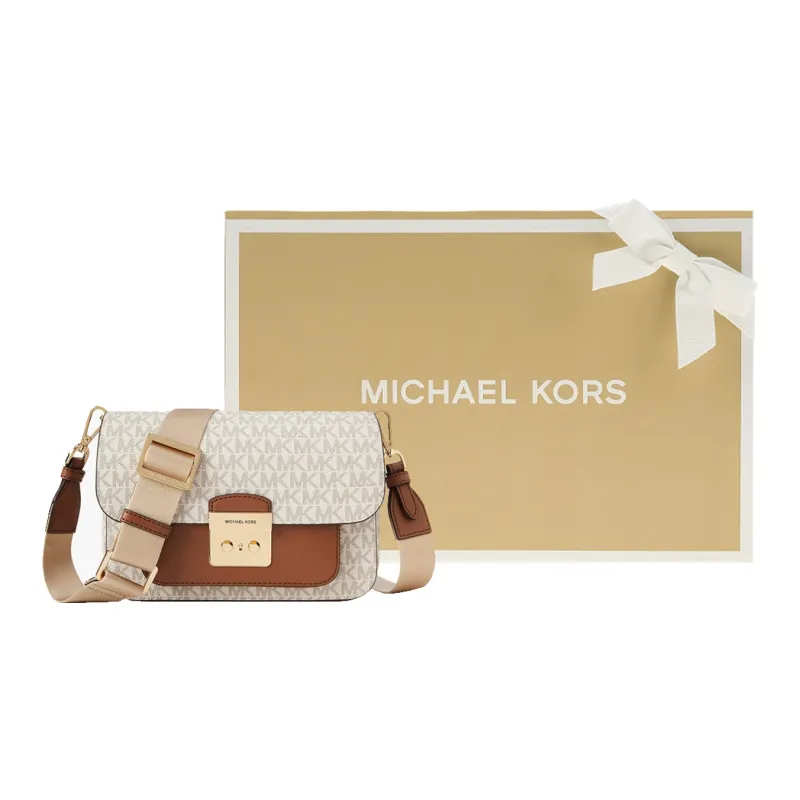 MICHAEL KORS Sloan Editor Medium Signature Logo Messenger Bag-3