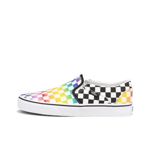 Vans Slip-on Skateboard Shoes Women's Low-Top Multicolor Checkered